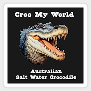 Australian Salt Water Crocodile Sticker